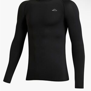 Willit Kids Long Sleeve Moisture Wicking Black Tee